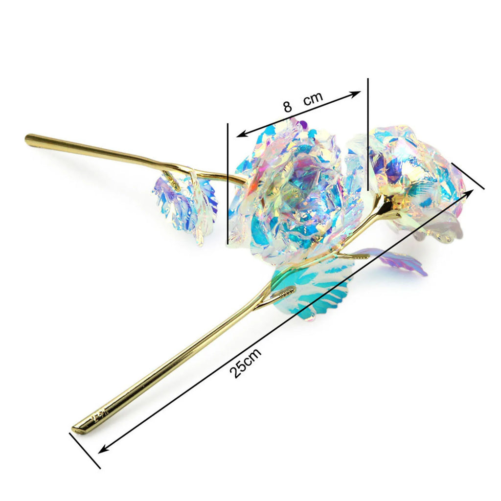 24K Gold Foil Artificial Rose – Eternal Gift & Home Decor Artificial Decorative Rose Zpaxo