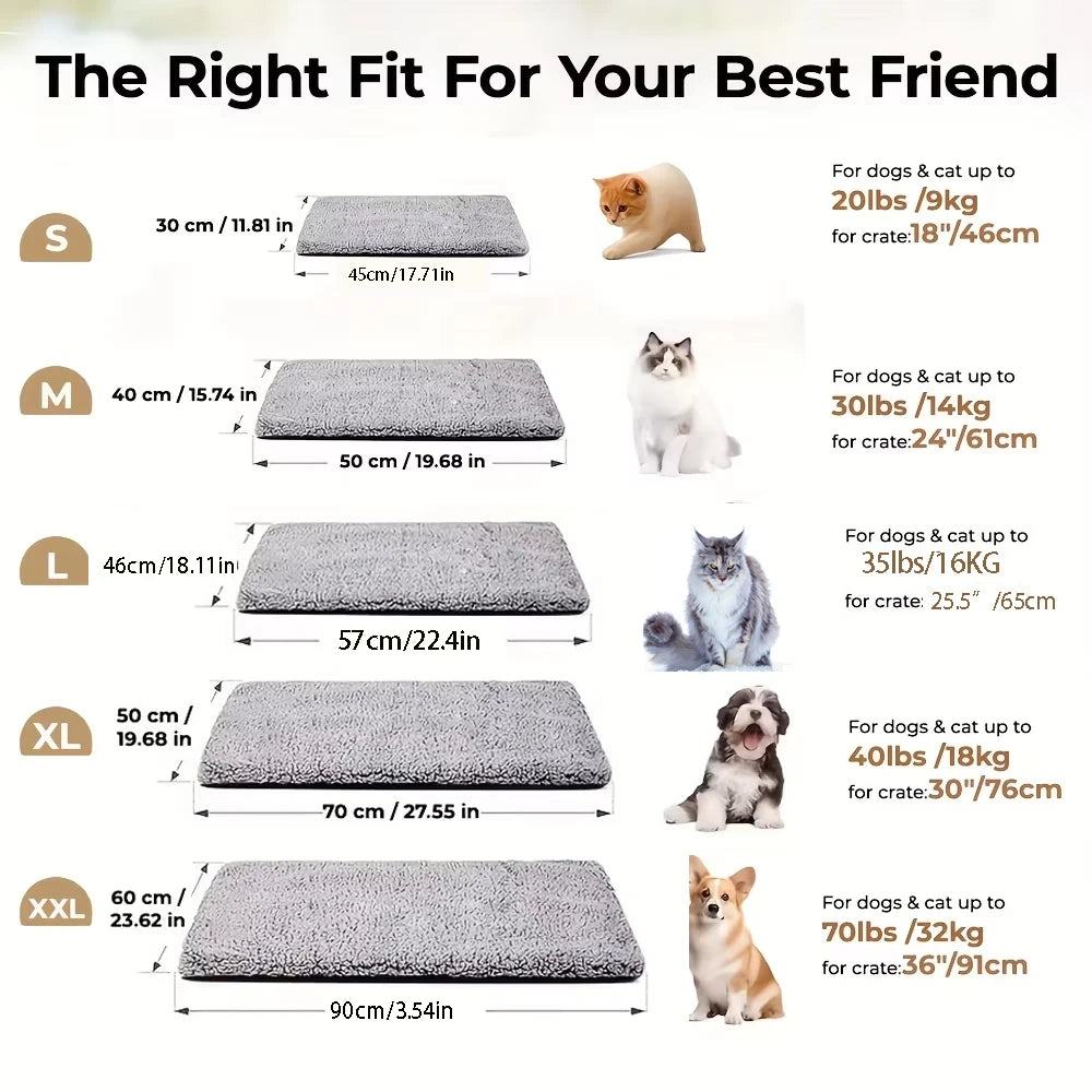 Winter Warming Pet Mattress Warm Cat Dog Pad Washable Non-slip Mat