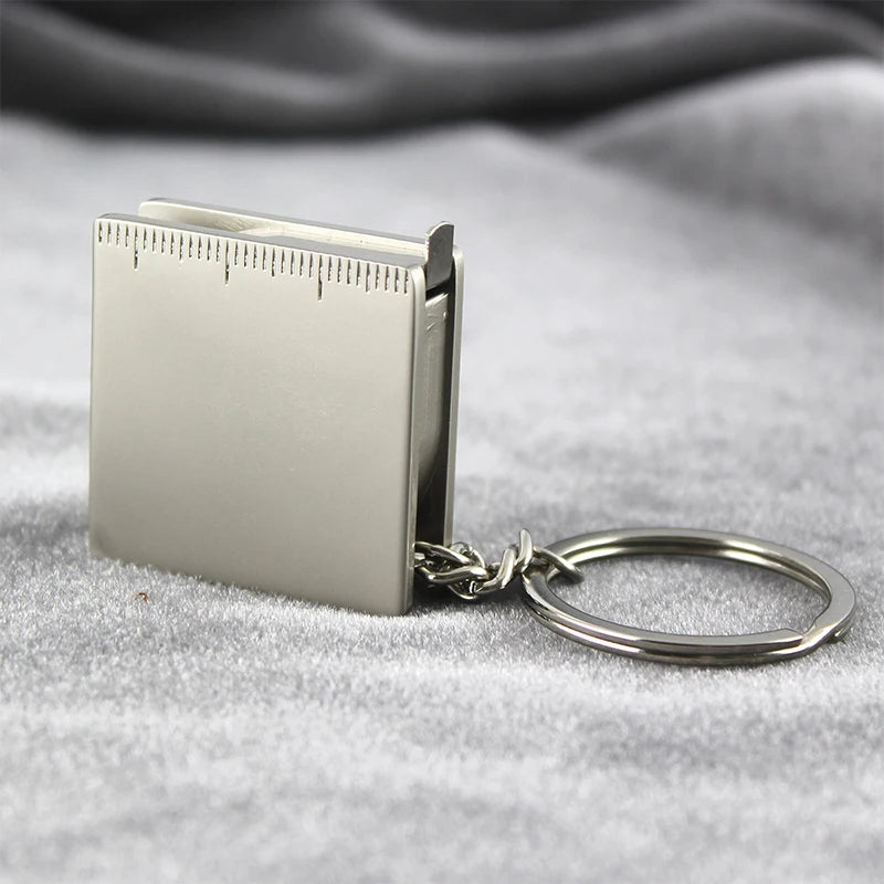Key Ring Pull Ruler Tape Measure Keychain Portable Measuring Tools DIY Hand Gauging Tools Retractable Ruler Zpaxo