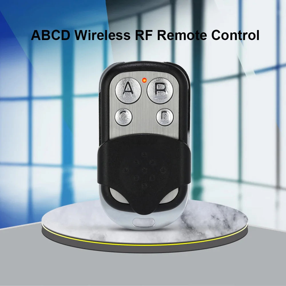 433MHZ Clone Fixed Code Universal 4 Buttons ABCD Garage Door Opener Remote Control Duplicator Garage Zpaxo