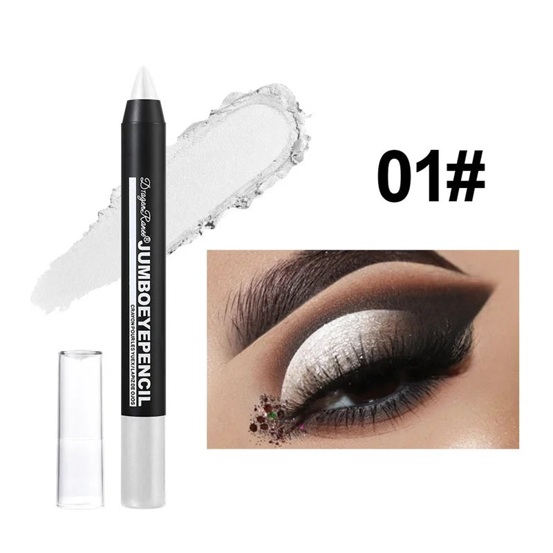 12 Colors Long-lasting Eyeshadow Pencil Waterproof Pigment Blue Zpaxo 01