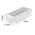 Egg Storage Box with Lid – 10 or 15 Grid Fridge Organiser