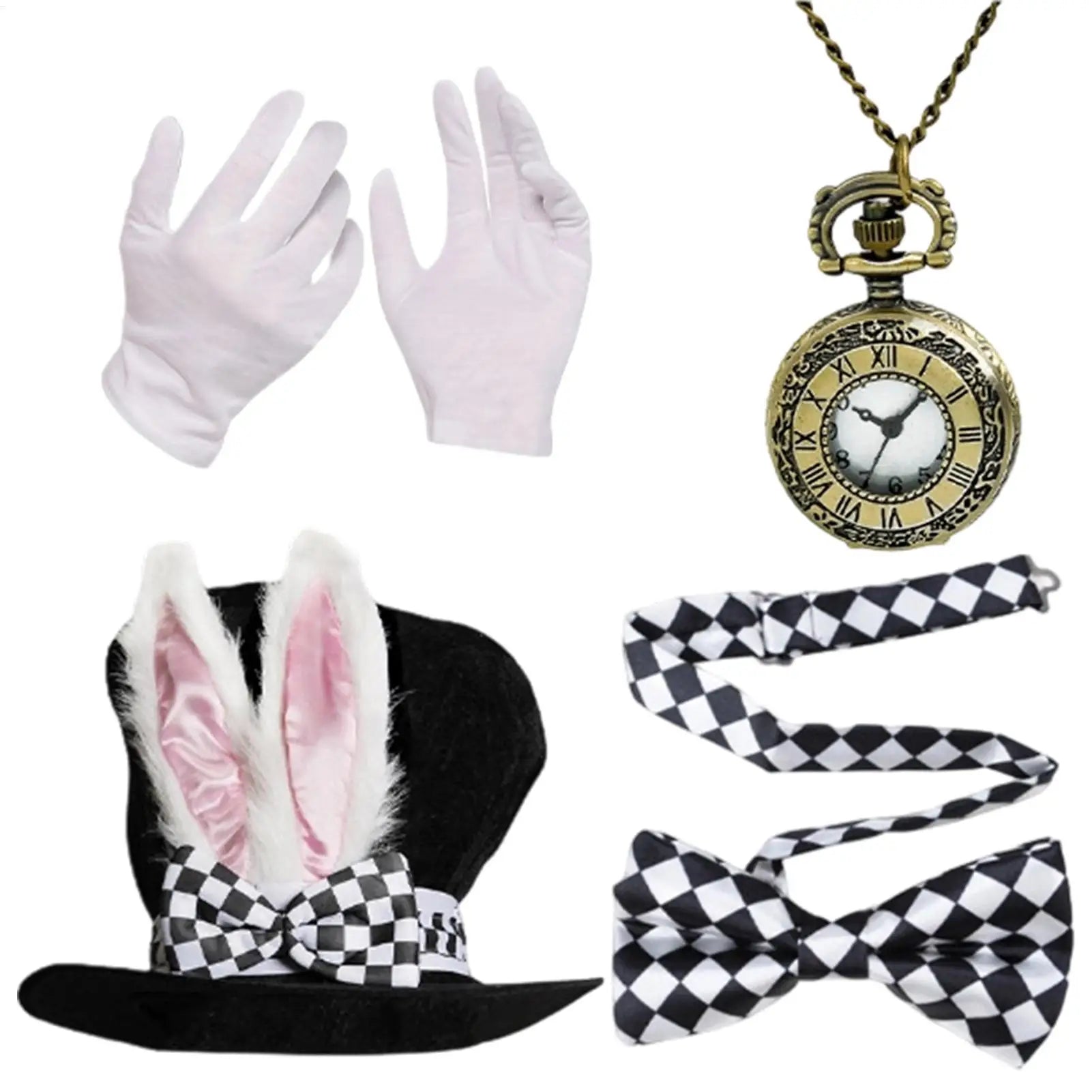 Easter Bunny Costume Adult Cosplay Outfit Hat Holiday Dress Up