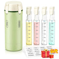 4 in 1 Travel Dispenser Portable Travel Bottles Leak Proof Leakproof Travel Container for Perfume Shampoo Conditioner Lotion Zpaxo Green