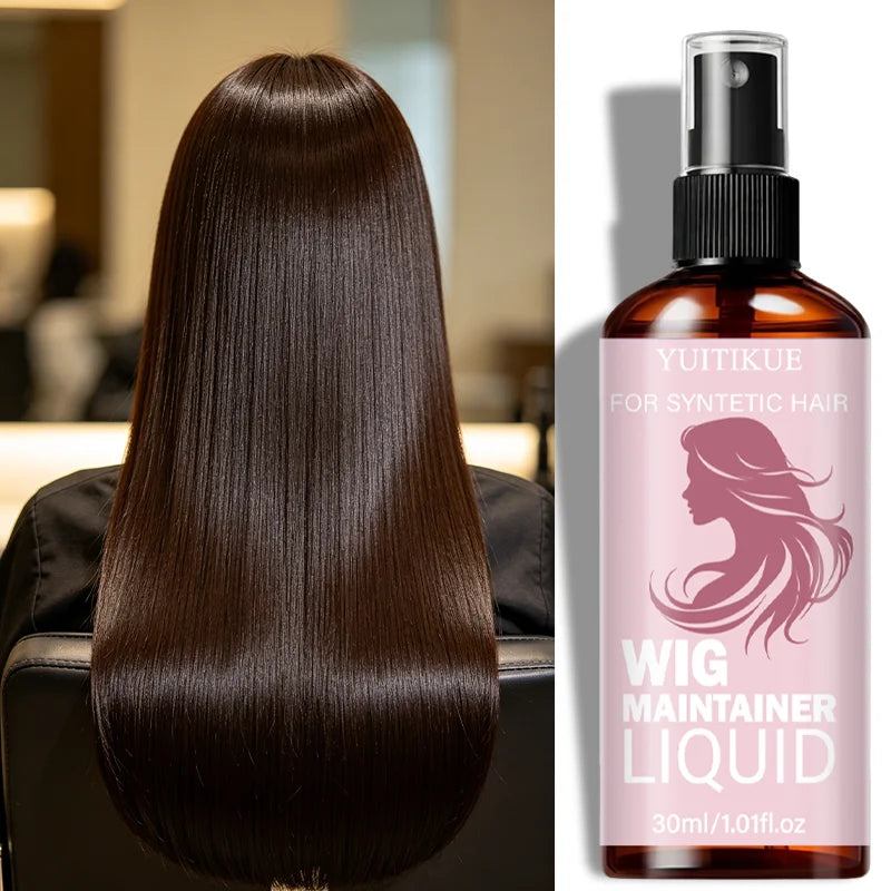 YUITIKUE Wig Detangler Spray for Smooth Shiny Synthetic Hair Wig Detangler Spray Zpaxo