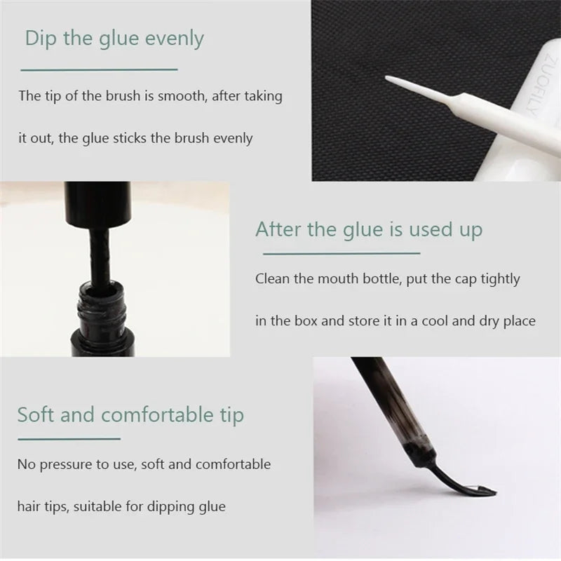 Eyelashes Extension Glue Long Lasting Grafting Lashes Quick Dry Zpaxo