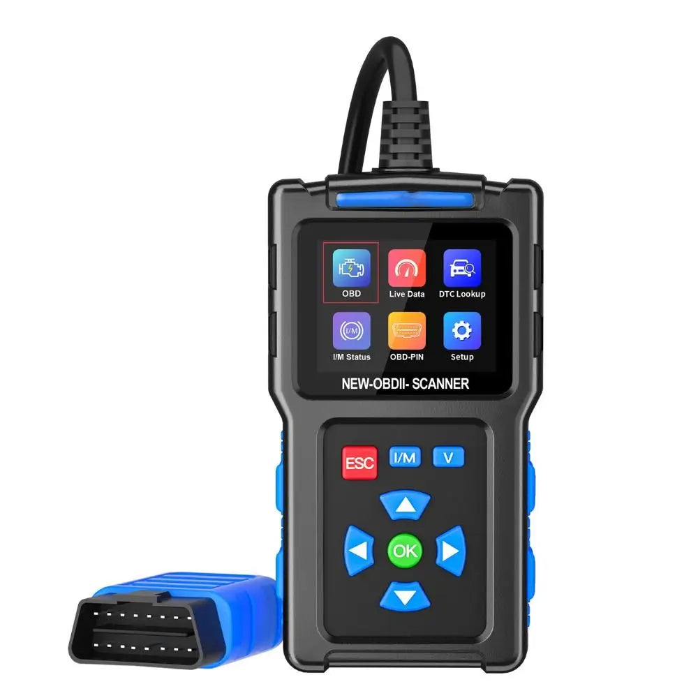 Digital Display T200 Car Fault Diagnosis Instrument Color Screen Live Data OBD2 Scanner Internal Resistance Clear Engine Light Zpaxo