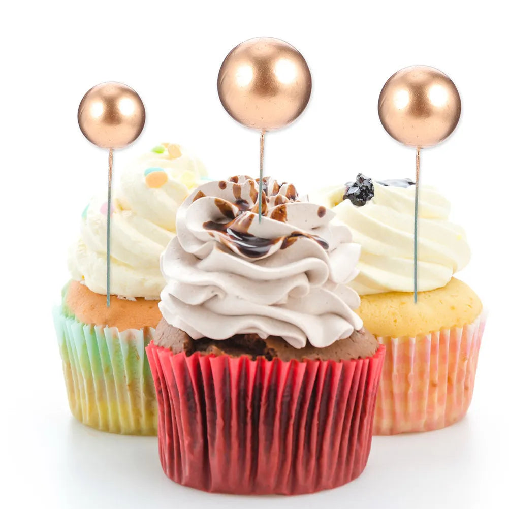 Premium Foam Balls Cake Toppers Dessert Picks Easy Insert No Tools