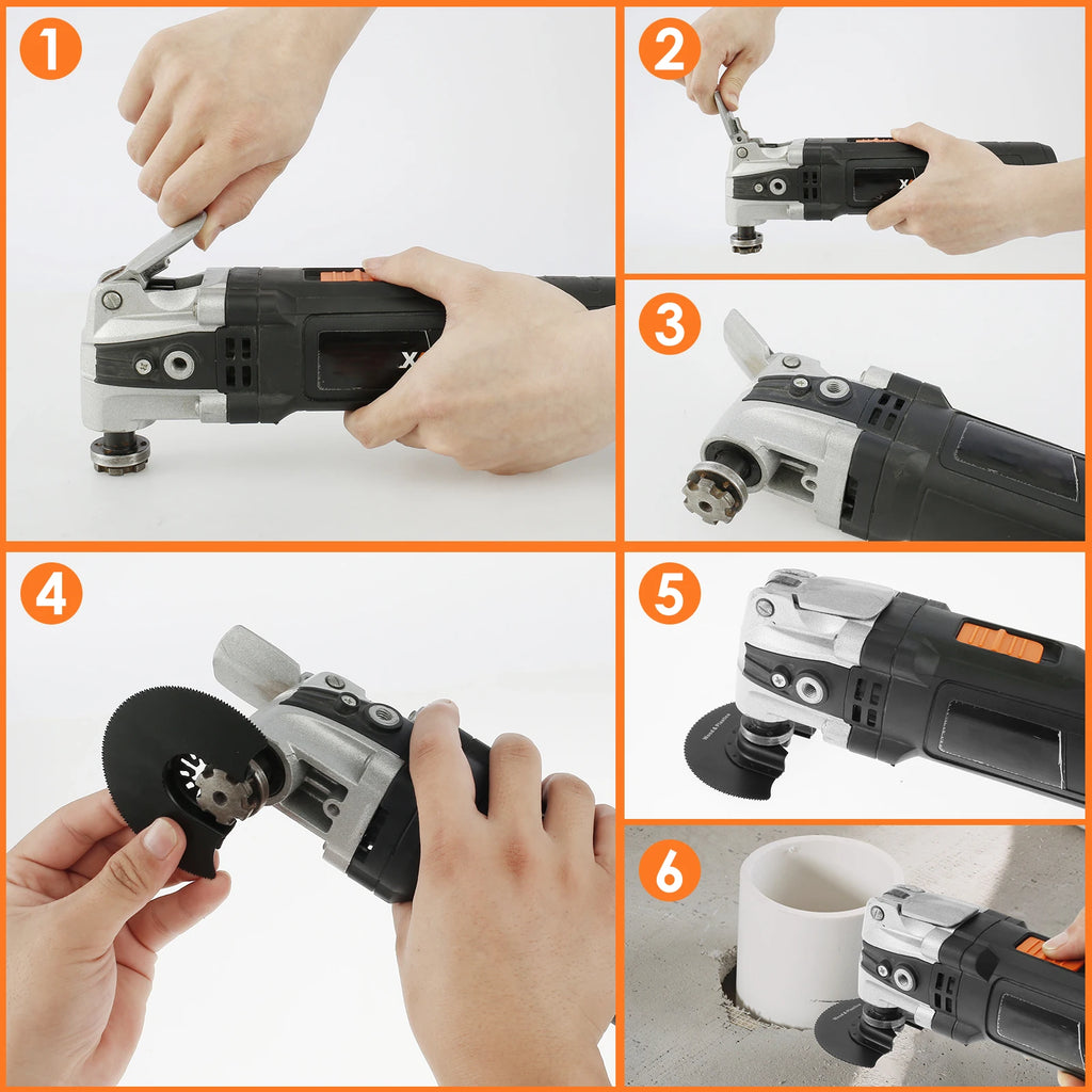 15-5PCS HCS Oscillating Saw Blade 88mm Oscillating Tool Segmented Saw Blade Power Oscillating Tool Blades Woodworking Renovator Zpaxo