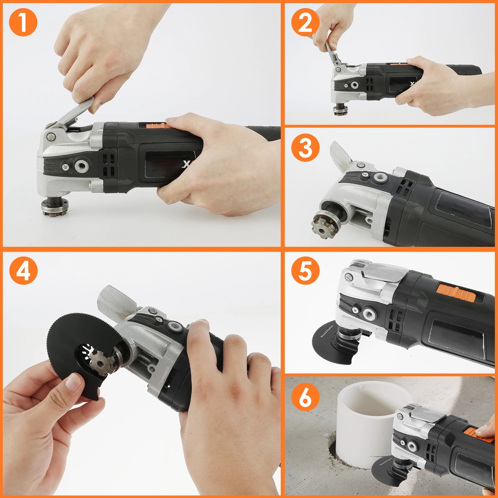 15-5PCS HCS Oscillating Saw Blade 88mm Oscillating Tool Segmented Saw Blade Power Oscillating Tool Blades Woodworking Renovator Zpaxo