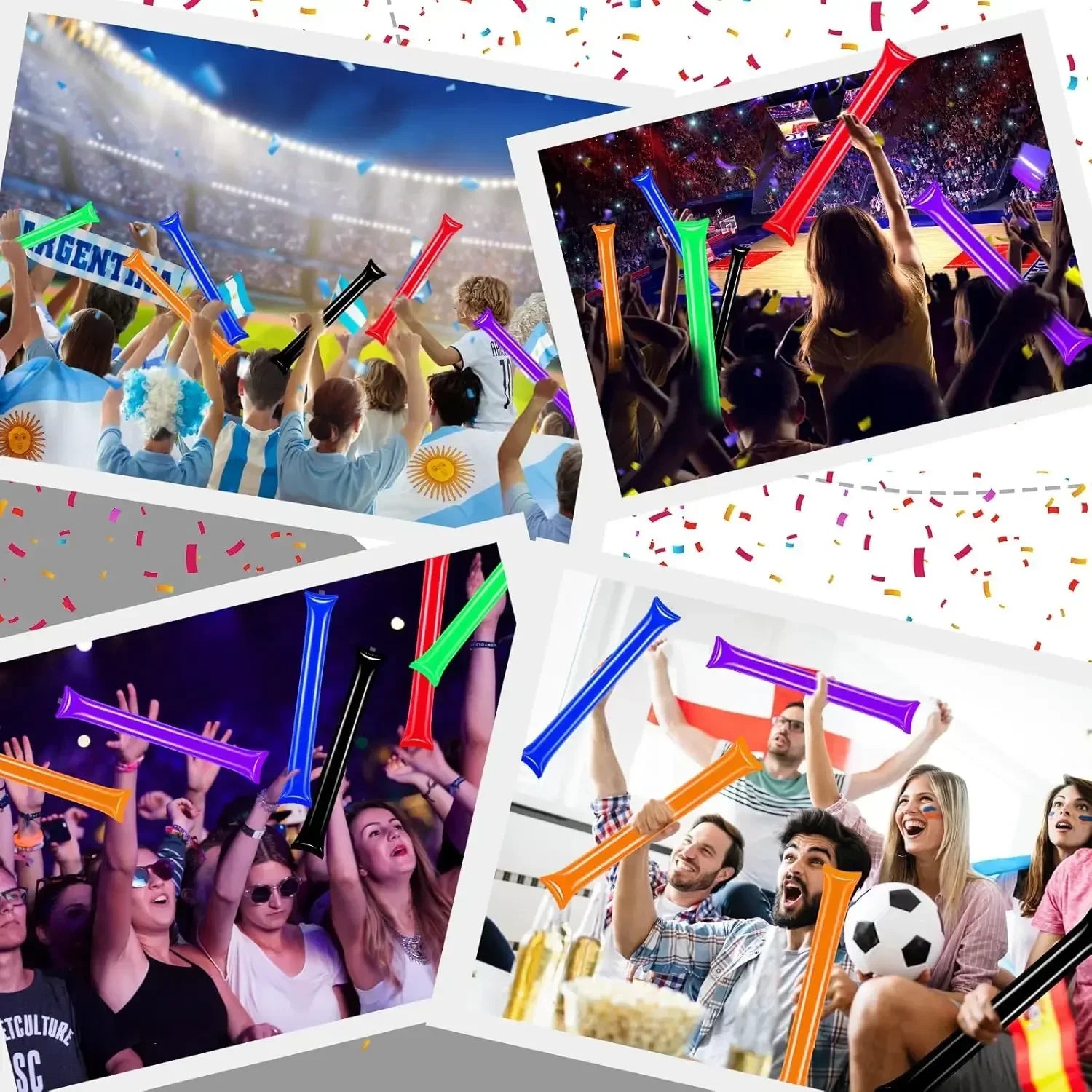 Inflatable Sticks Noise Maker Team Spirit Boom Cheering Makers