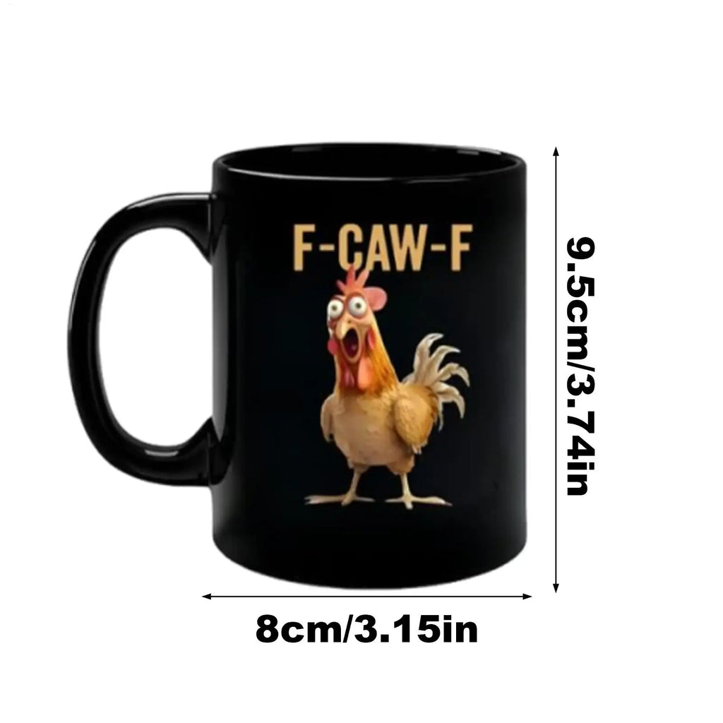 Chicken Mug Animal Themed Ceramic Tea Cups Microwave Dishwasher Safe