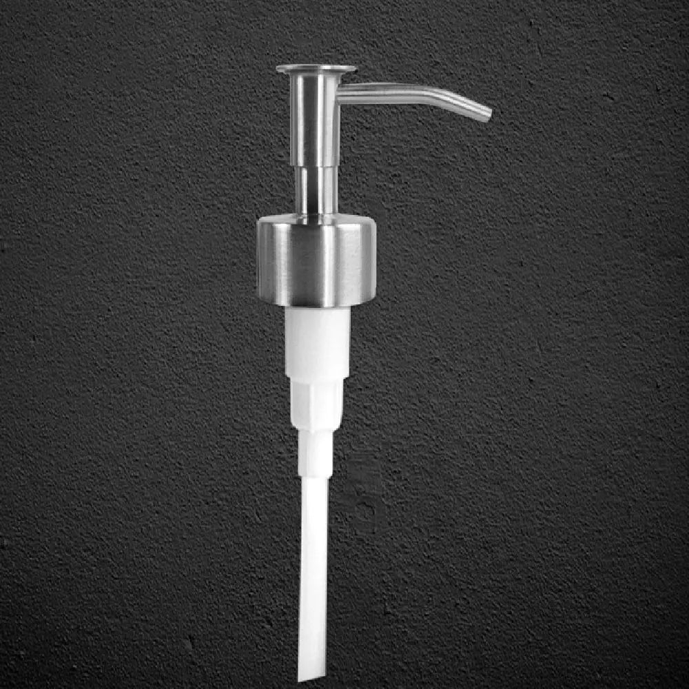 Fashion Stainless Steel Soap Pump Head Reusable Replaceable Shampoo Zpaxo