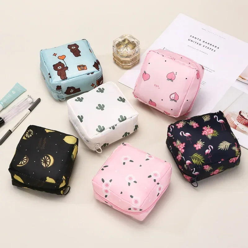 Portable Sanitary Napkin & Tampon Storage Bag – Waterproof Pouch