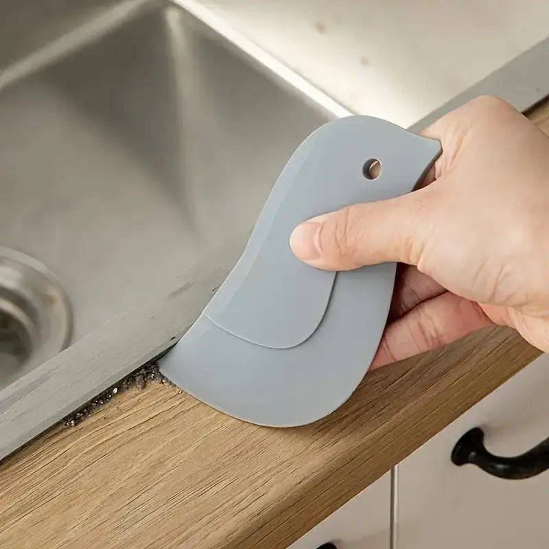 Penguin-Shaped Soft Scraper, Multifunctional Kitchen Cleaning Tool, No Battery Required, for Grease and Baking, Easy to Use Zpaxo