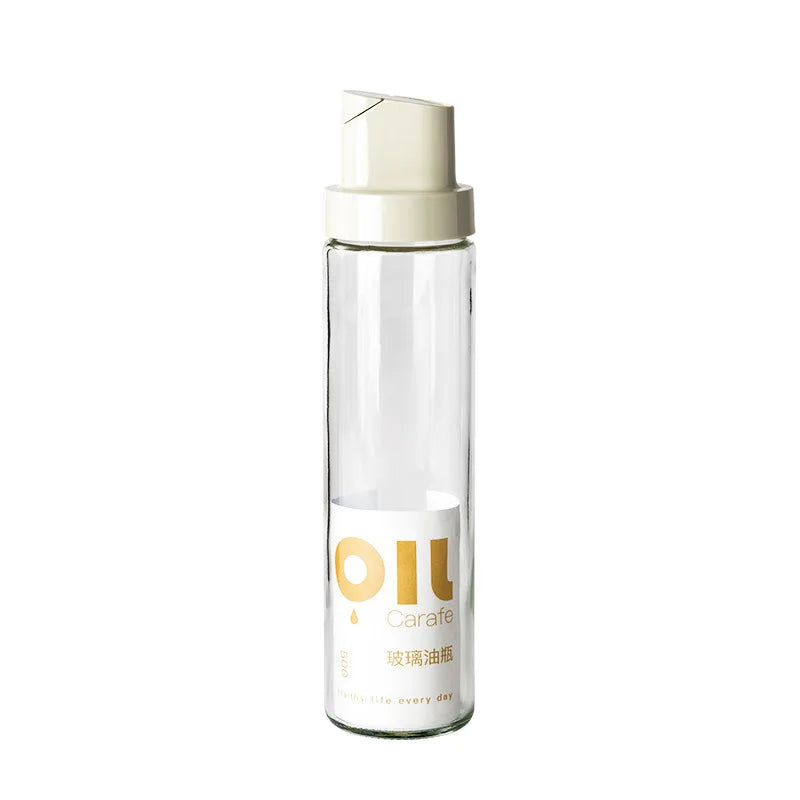 Oil Pot Kitchen Soy Sauce Vinegar Seasoning Bottle Set, No Oil Hanging, Leak Proof Glass Oil Tank, Automatic Opening and Closing Zpaxo 1PC