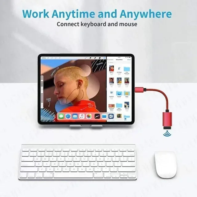 USB-C to USB OTG Adapter Cable | Type-C Male to USB-A Female USB OTG Adapter Zpaxo
