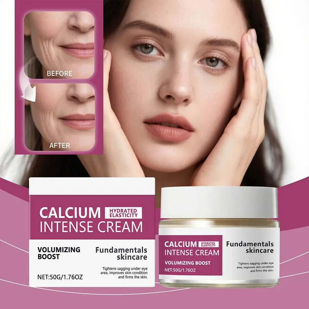 Calcium Intense Cream Enhance Moisturizing Facial Firming Tighten Skin Elasticity Nourishing Facial Lifting 1/2PCS Zpaxo