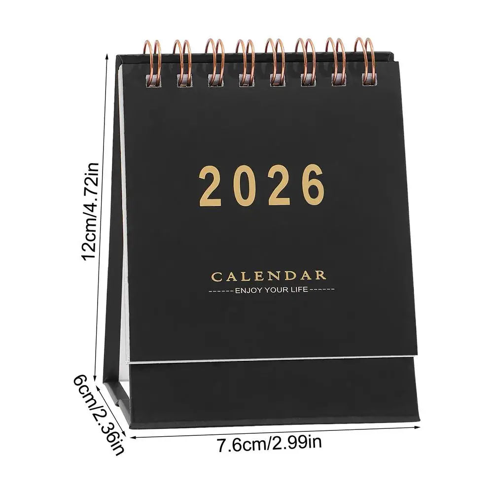 2026 Mini Desk Calendar Small Office Desktop Planner Daily Schedule