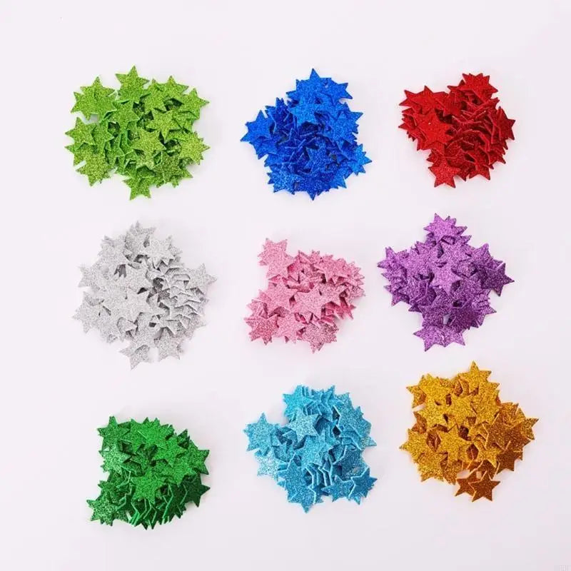 Sparkling Sticker Star Glittered Adhesive Card Making Scrapbooking