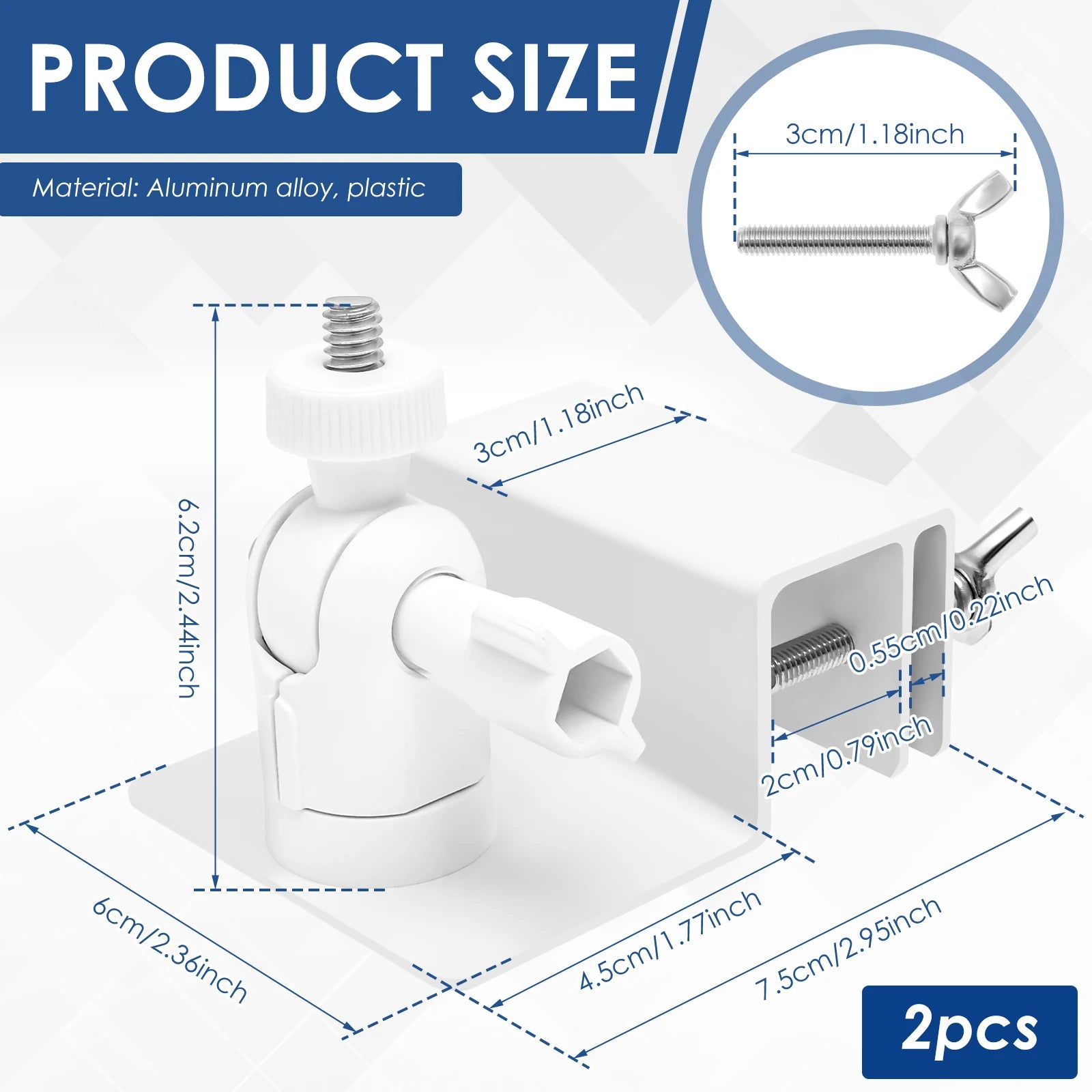 2pcs Cameras Bracket Gutter Mount Compatible with eufy Security SoloCam S220/C210, eufyCam 2C/2C Pro, 3/S330, 2/2 Pro, 3C/S300 Zpaxo 2pcs 360 Rotation