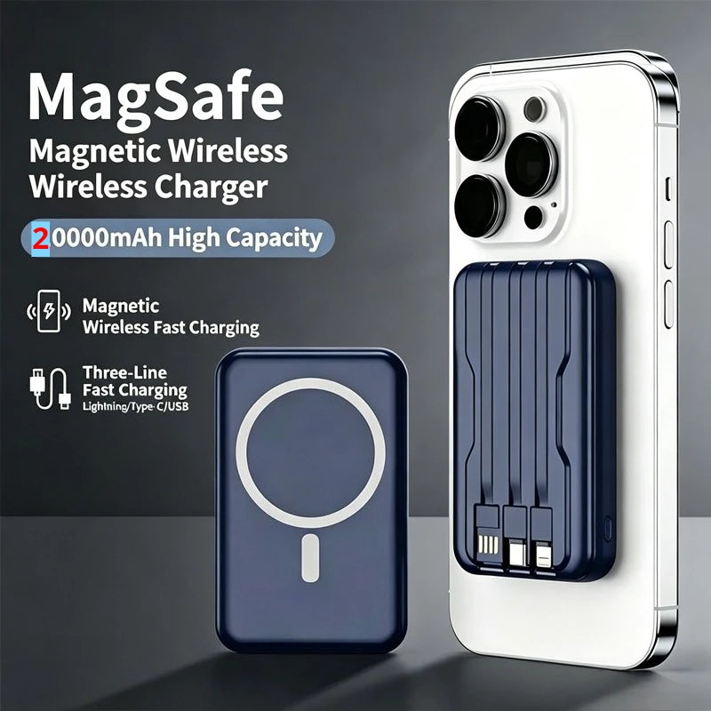Magnetic Power Bank for Magsafes 20000mAh Wireless PD 22.5W Fast Charger Powerbank External Battery for IPhone Xiaomi Samsung Zpaxo