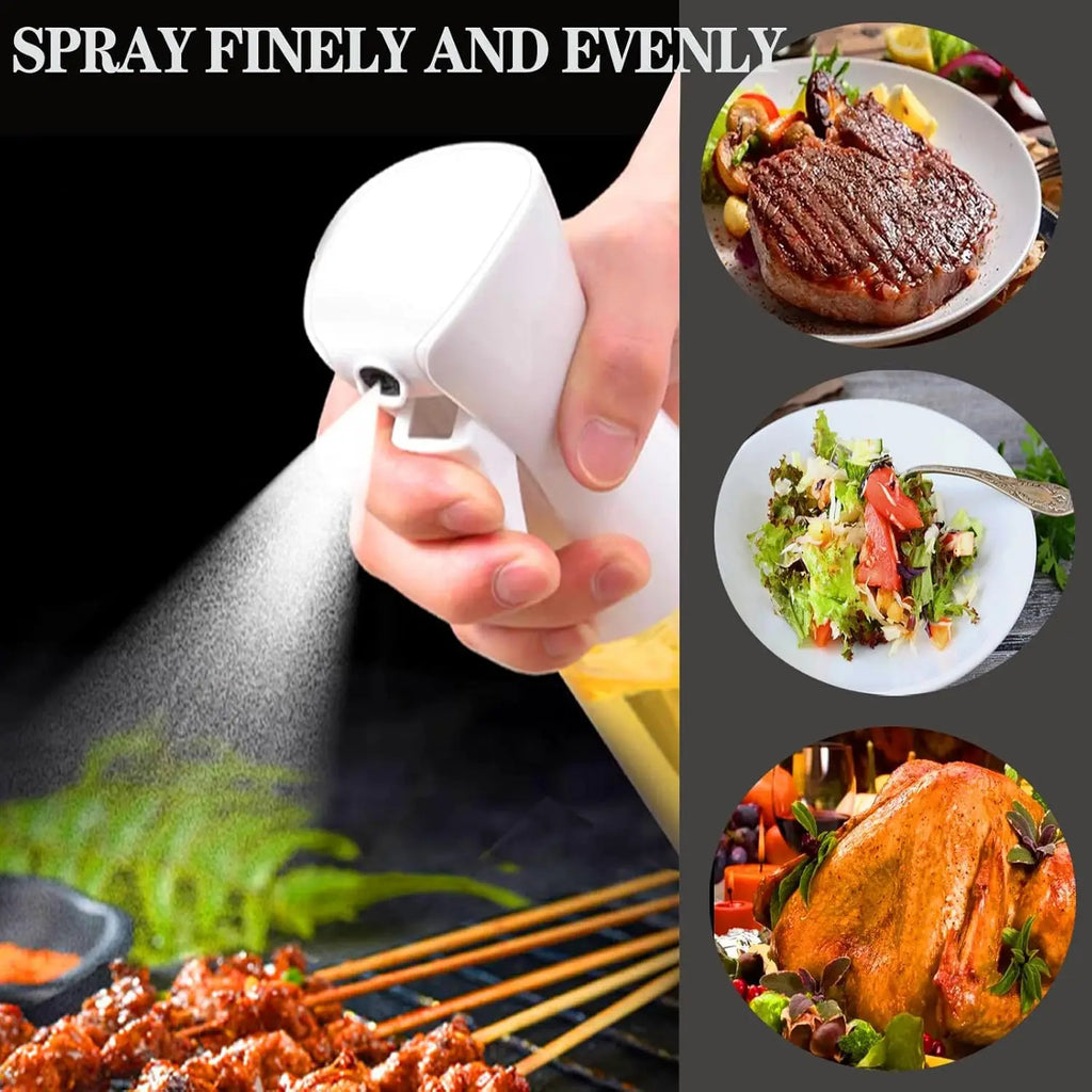 200/300ML Olive Oil Spray Bottle Kitchen, Soy Sauce Vinegar Seasoning Container Dispenser for Camping BBQ Roasting Cooking Salad Zpaxo