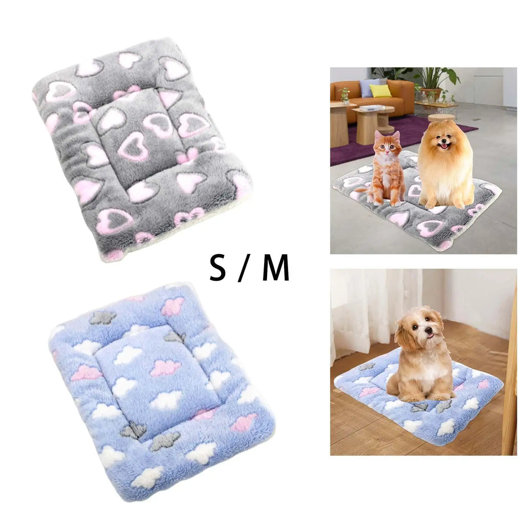 Dog Bed Mat Washable Kitten Cushion Fleece Pet Sleeping Mats Cat Zpaxo