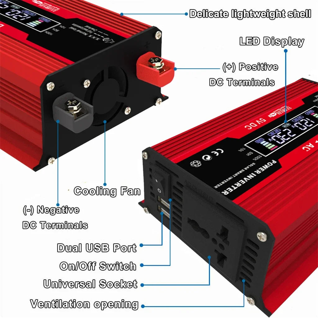 110V/220V 600W Solar Panel 30A Charge Controller 4000W Modified Sine Wave Inverter for Solar Panels Power Generation Zpaxo