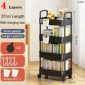 Mobile Kitchen Trolley Organizer Wheels Gap Bookshelf Household