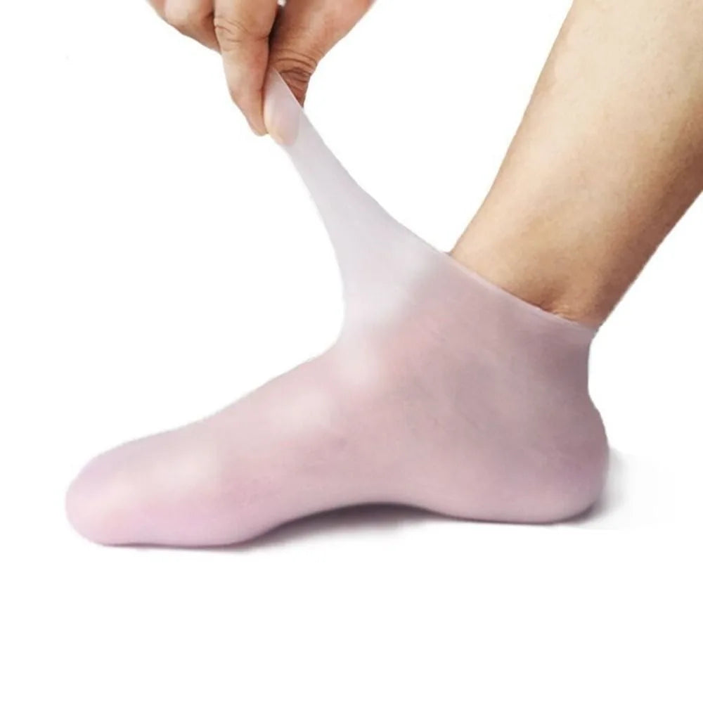 Silicone Foot Care Socks Pain Relief Anti Cracking Dead Skin Remove Protector Waterproof Moisturizing Gel Socks Women Zpaxo