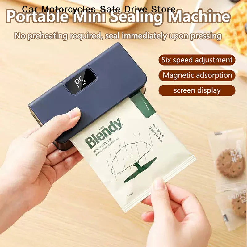 Mini Bag Sealer 1 Rechargeable Heat Seal Cutter Magnet Resealer