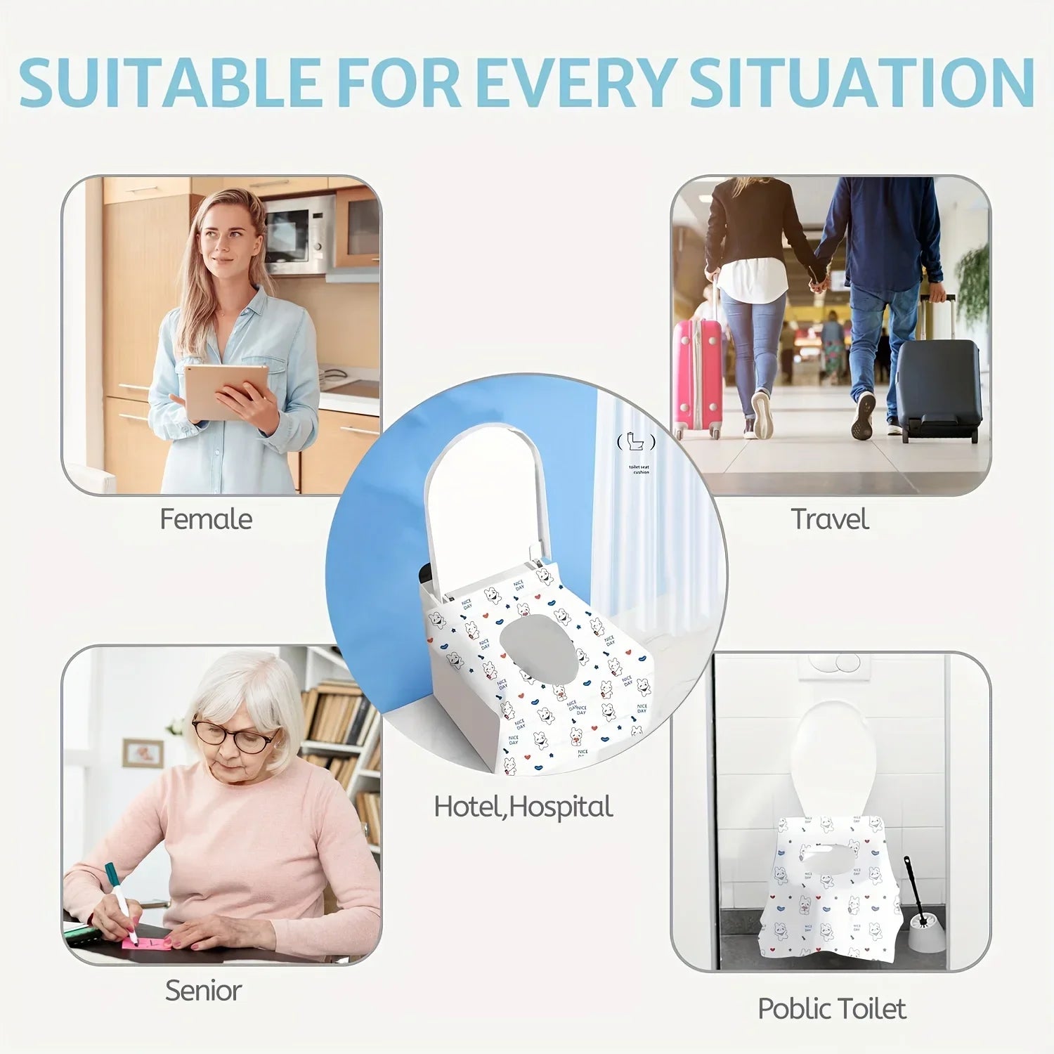 Disposable Toilet Seat Covers – Travel, Public & Potty Training