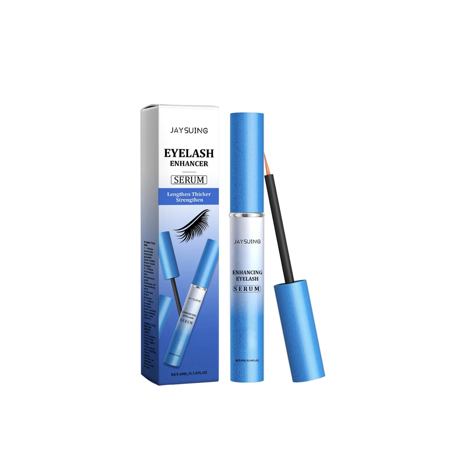 Eyelash Growth Serum – Lengthen & Thicken Lashes with Vitamin E Eyelash Growth Serum Zpaxo 4ml boxed 4ml