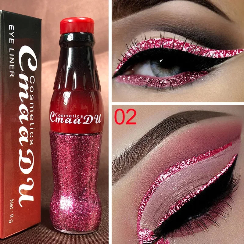 Waterproof Glitter Eyeliner and Eyeshadow Stick Set - Vibrant, Long-Lasting Colors for Flawless Eye Makeup, Ideal for Parties an Zpaxo KLPYXY-02 REFILL