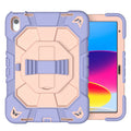 Four Types Protective Case Ipad 10th Generation Protection Shell Zpaxo Wristband-Purplepink iPad 10th