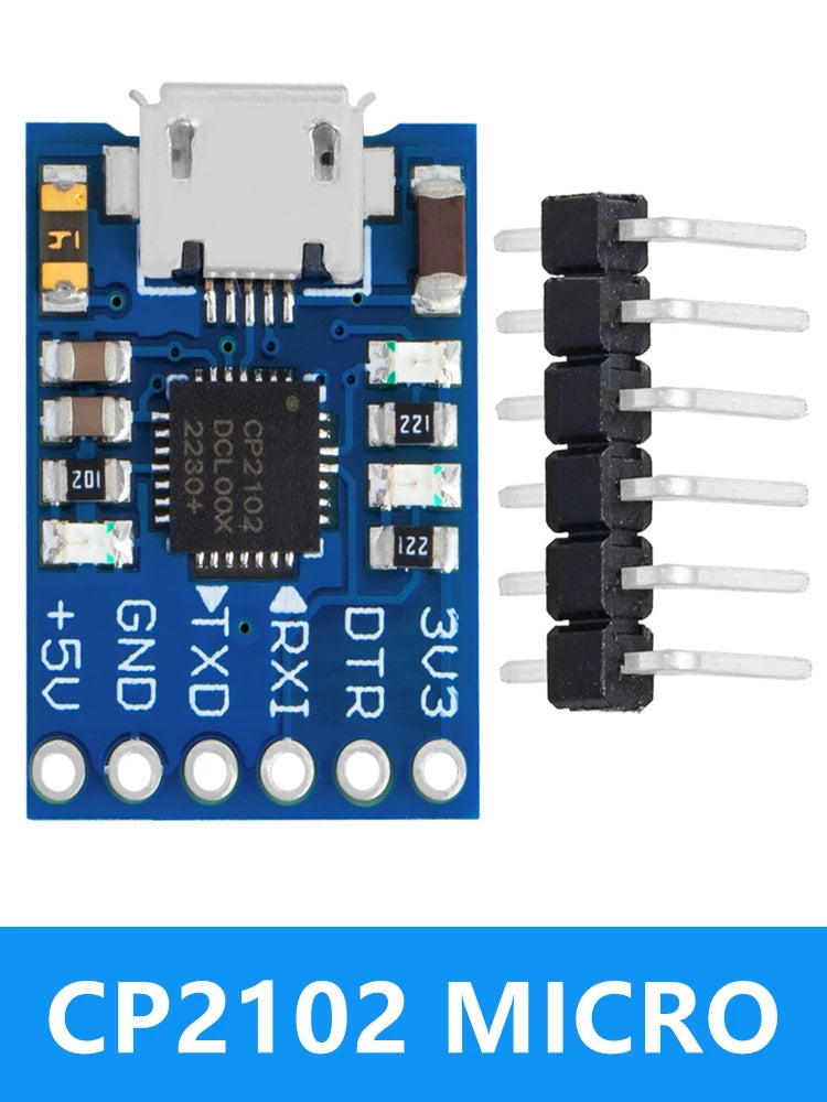 5-Pin Micro USB CP2102 Serial Converter 2 0 UART TTL Multi-chip FT232 Zpaxo cp2102 MICRO