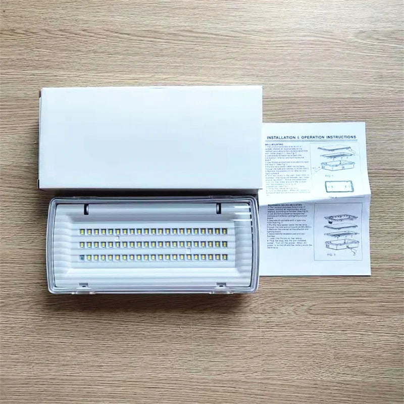 IP65 Tri-Proof LED Emergency Light – Up to 450 Min Backup