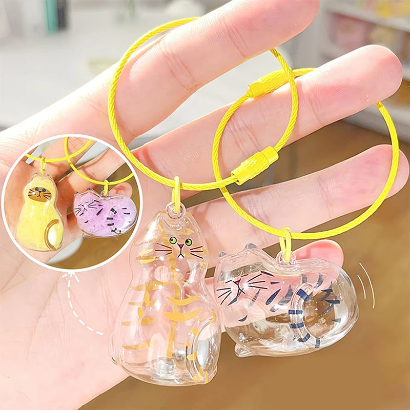 1Pc Cat Hair Storage Memorial Pendant Bag Charm,Pet Fur Keepsake Box,Keyring DIY Hangnging Decor Accessories Gift For Cat Lovers Zpaxo