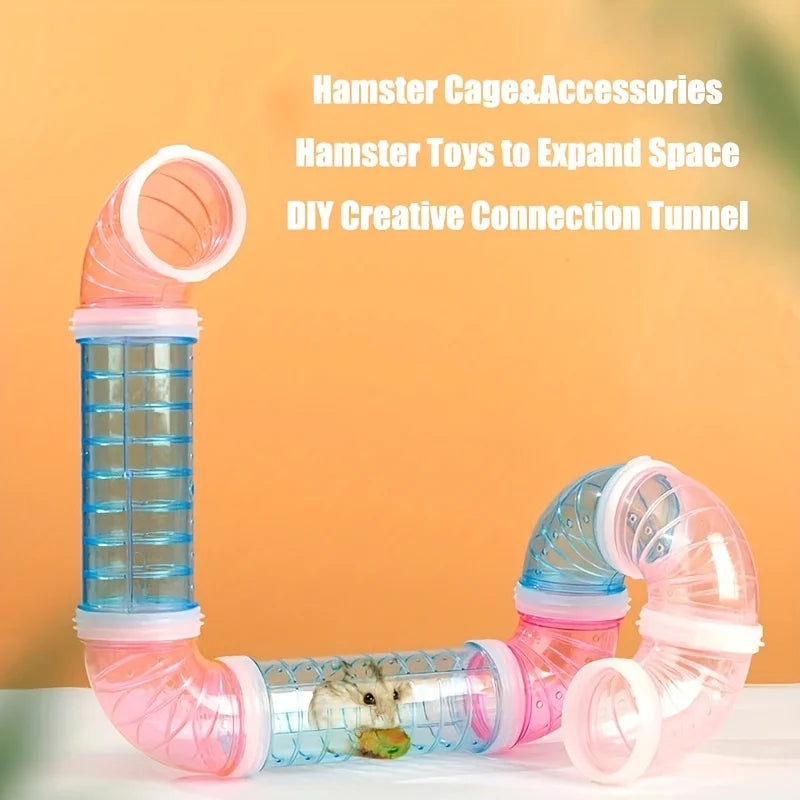 DIY Hamster Tunnel Toy Pet Sports Training Pipeline Transparent