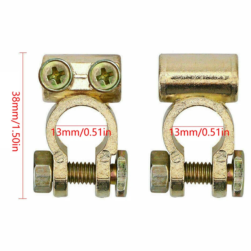 1 Pair 12V Leisure Battery Terminals Connectors Clamps Car Van