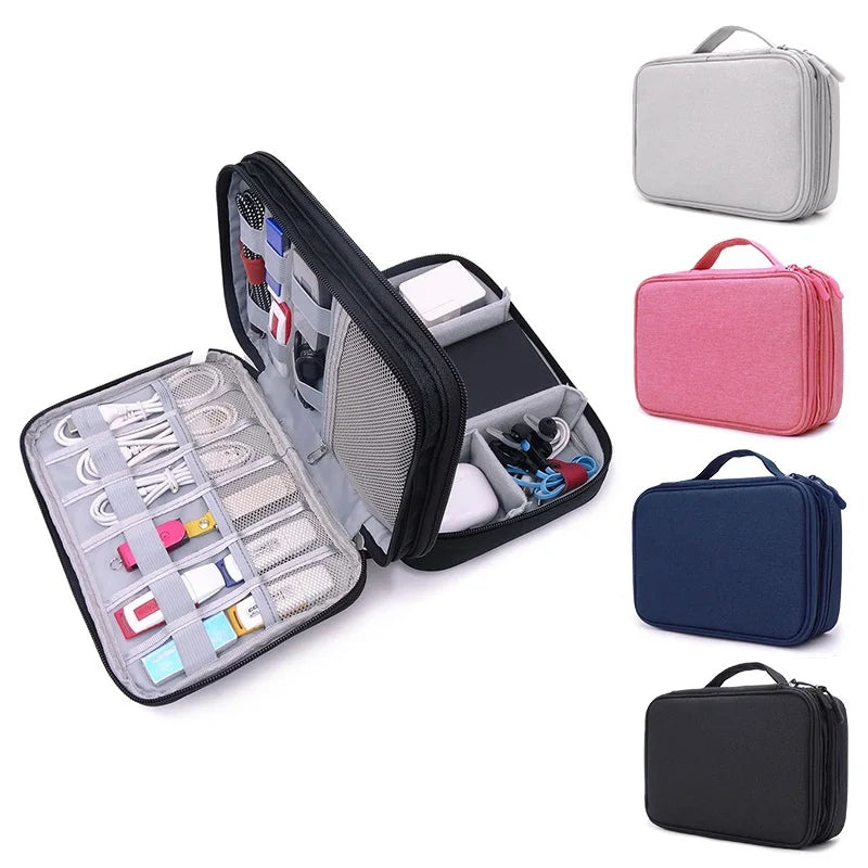 Hard Disk Accessories Carry Bag Gadget Travel Cable Case Electronics Zpaxo