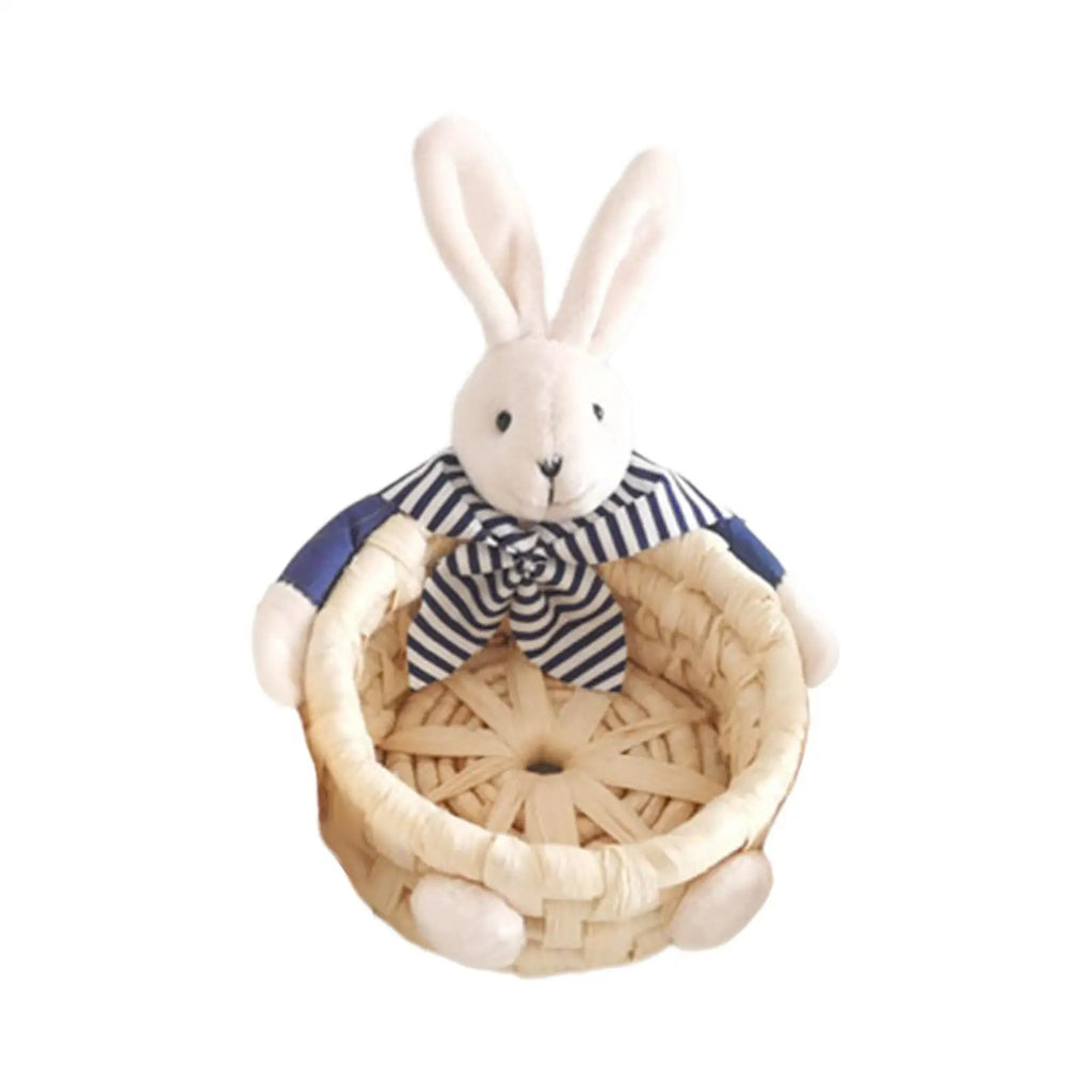 Miniature Easter Bunny Basket – Reusable Decorative Storage Easter Storage Basket Zpaxo M