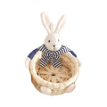 Miniature Easter Bunny Basket – Reusable Decorative Storage Easter Storage Basket Zpaxo M