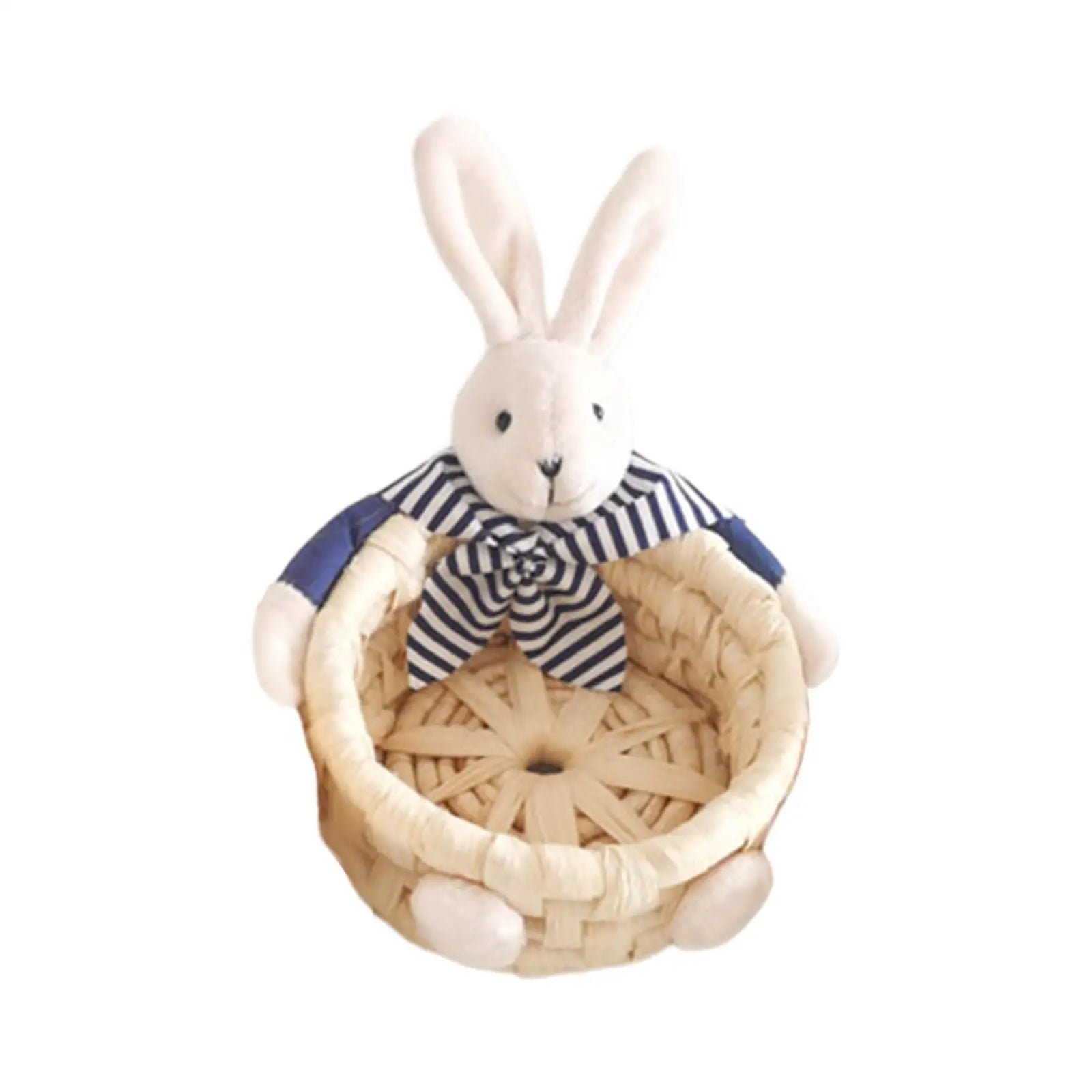 Miniature Easter Bunny Basket – Reusable Decorative Storage Easter Storage Basket Zpaxo M
