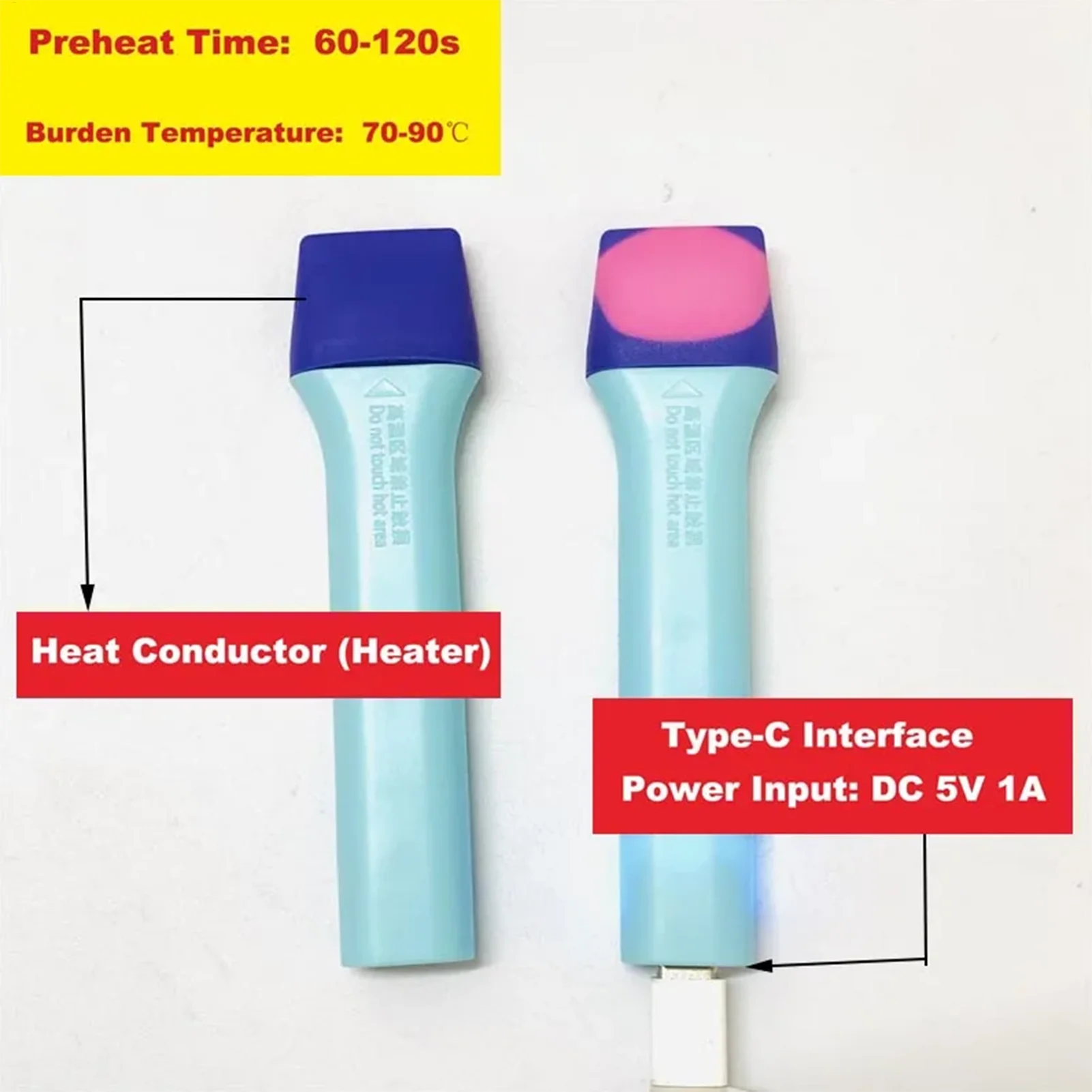 Heating Pen Heat Curing Film Edge Softening Hydrogel DIY Back Fitness