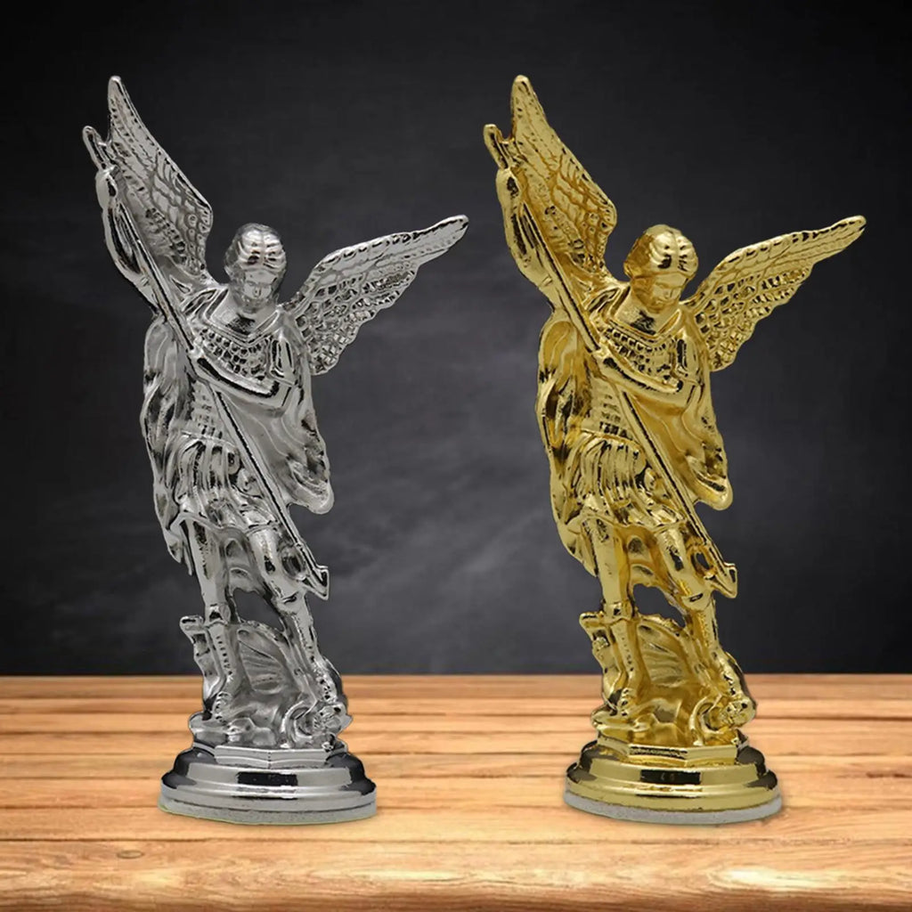 1Pc Figure Statue Defeated Lucifer Tramples Statue Home Decoration Religious Collectible Figure Arcangel Statue Angel Sculpture Zpaxo
