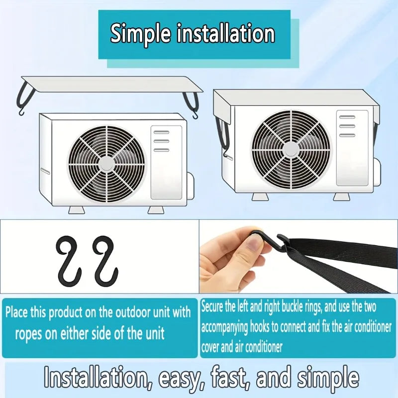 Outdoor Air Conditioner Cover Rain Protection&sunshade Breathable