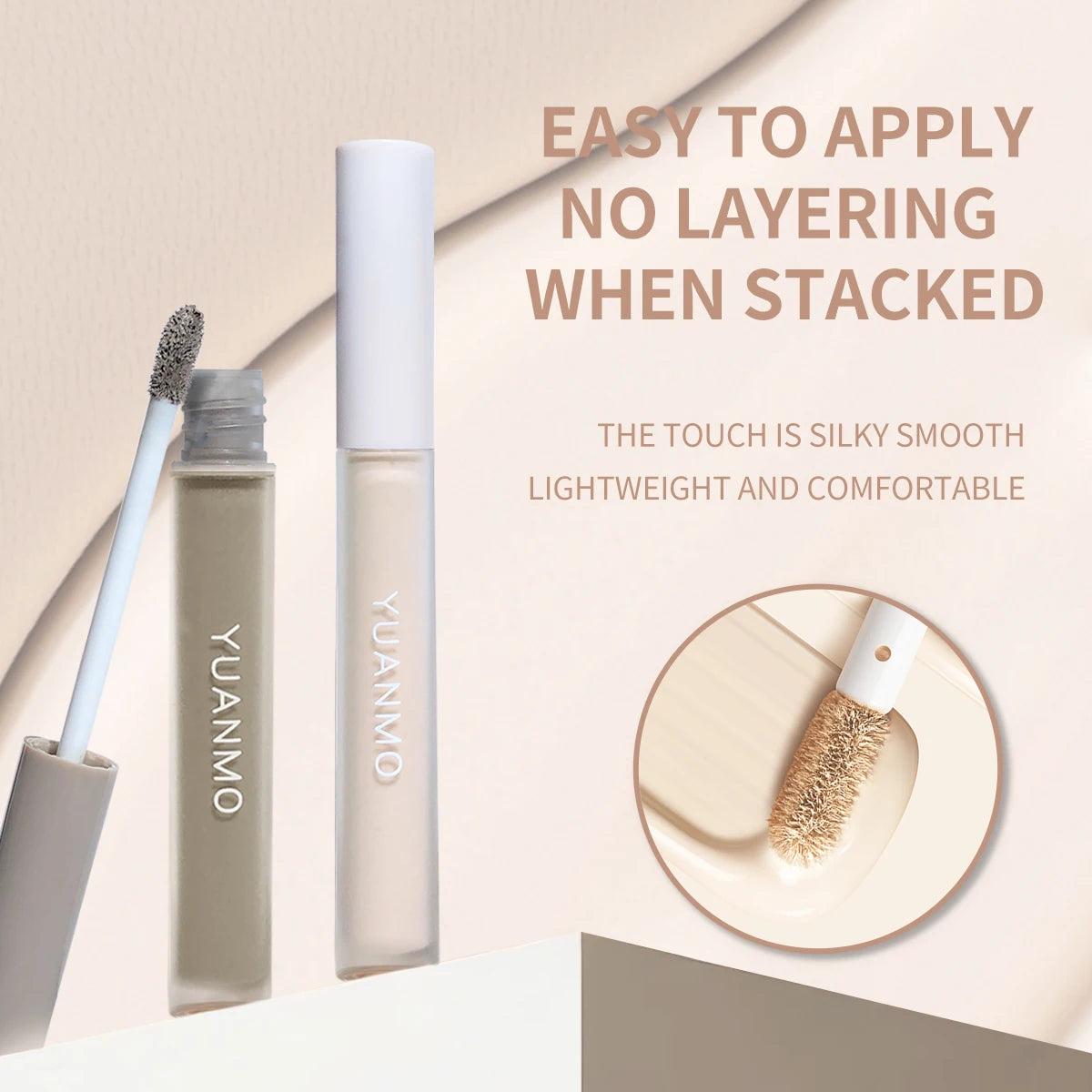 Contouring liquid - Long-lasting liquid contour stick, natural bronze color, highlights, brightens, and contours the nose area. Zpaxo