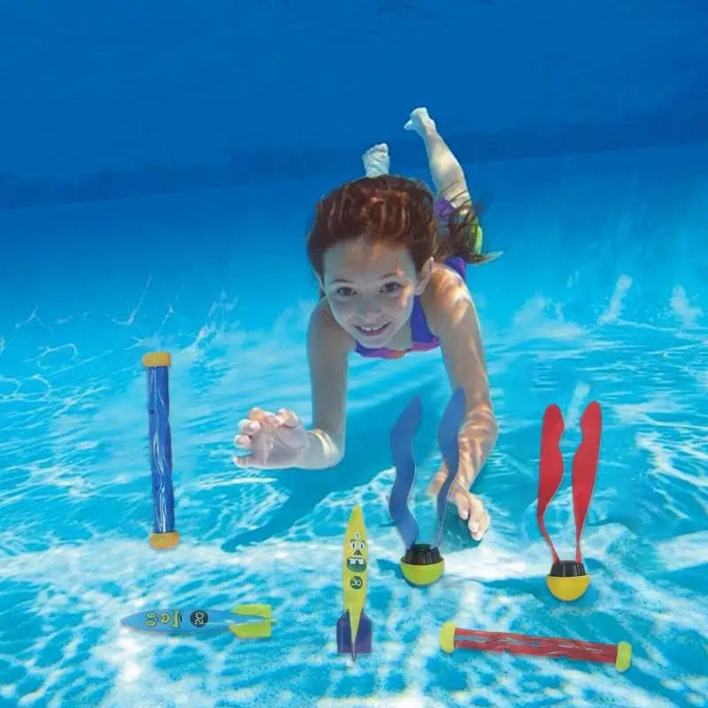 Pool Dive Toys Swim Games Sinking Multiplayer Colorful Diving Toy Zpaxo